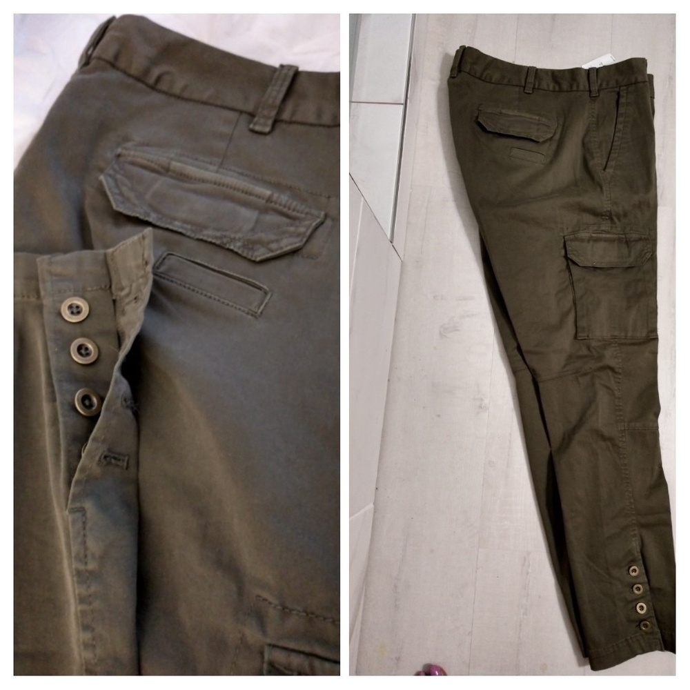 Gap Skinny Cargo Khaki Jeans
